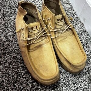Reef Mens Cushion Coast Mid SE Mid day sand loafers.